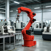 Lengan Robot PLC 6-Axis yang Dapat Disesuaikan OEM, Beban Angkut 12kg, Jangkauan 1463mm, Presisi 0.05mm, Penggerak Servo-Elektrik, Harmonic Reducer, Bersertifikasi CE
