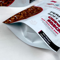 Sacs pour aliments pour chiens imprimés en héliogravure personnalisés, refermables avec fermeture éclair, biodégradables, résistants à l'humidité, pochettes verticales écologiques, emballage plastique