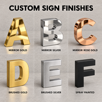 Enseigne LED rétroéclairée personnalisée en or miroir, lettres en relief Halo Lit, logo 3D, enseigne pour salon de beauté, spa, devanture de magasin, réception, signalétique murale