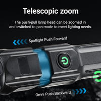 Linterna Promocional con Zoom Retráctil, Linterna de Camping de Alta Potencia, Linterna de Pesca Recargable, Linterna LED