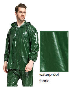 Traje Impermeable Personalizable para Hombre, Chaqueta con Capucha y Pantalones de Poliéster 170T para Motociclismo, Senderismo y Actividades al Aire Libre, Color Azul Marino, Logotipo Personalizado - Product Image 2