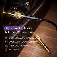 6.35mm 1/4 inç erkek 3.5mm 1/8 inç kadın Stereo ses jakı adaptörü PC için marka yeni gitar amplifikatörü kulaklık Aux