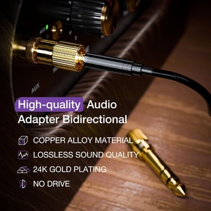 6.35mm <span class=keywords><strong>1</strong></span>/<span class=keywords><strong>4</strong></span> Inch Mannelijke 3.5mm <span class=keywords><strong>1</strong></span>/8 Inch Vrouwelijke Stereo Audio <span class=keywords><strong>Jack</strong></span> Adapter PC Gloednieuw voor Gitaarversterker Hoofdtelefoon Aux - Product Image 3