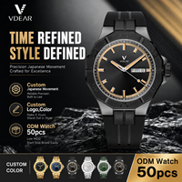Montre à quartz pour homme, luxe, sport, étanche, lumineuse, plongée, acier inoxydable, logo personnalisé, fabricant OEM