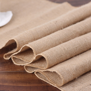 Rustic Vintage Jute <strong>Burlap</strong> Table Runner Printed Lace <strong>Fabric</strong> for Wedding Decor Table Cloth Macrame Linen Hat Covering - Product Image 6