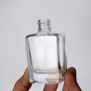 Empty 1oz Rectangle Shape Cosmetic Dropper Bottle 30ml Olive Oil Packaging Glass Bottles/30ml Glass Cosmetic Bottle