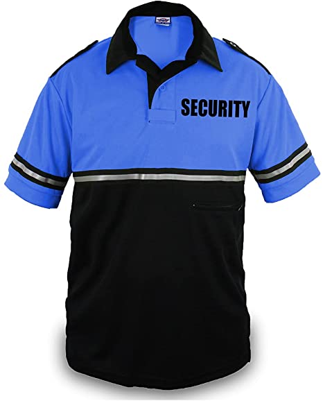 Manufactuurer Designs Customize Designs Two Tone Security Bike Patrol Shirt with Reflective Stripes and Zipper Pocke