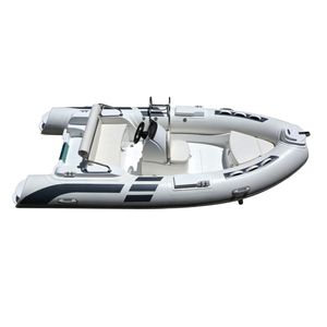 Bote Neumático RIB-430C Blanco de PVC con Tubo Multicámara y Casco de Fibra de Vidrio para Pesca Marina - Product Image 6