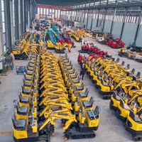 Bester Preis zum Verkauf Günstiger Kostenloser Versand Landwirtschaftlicher Mikro-Bagger Dumper mit Daumenheber 2-Tonnen-Bagger mit Kabine