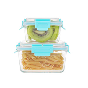 Tailles personnalisées ensemble de récipient de stockage de nourriture <span class=keywords><strong>hermétique</strong></span> <span class=keywords><strong>verre</strong></span> tiffin boîte à lunch - Product Image 1