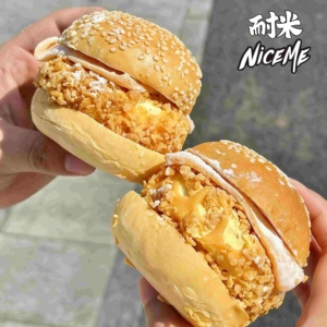 Crème glacée Hamburger emballée individuellement <span class=keywords><strong>NiCEME</strong></span> apparence réaliste avec des supports de saveur de beurre salé en gros - Product Image 3