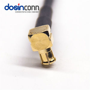 Conector Macho Fakra A Preto para Conector Macho MCX Angulado com Cabo Coaxial RG174 50ohm para Chicote de Fiação Automotiva 6GHz Cabo de 1m - Product Image 3