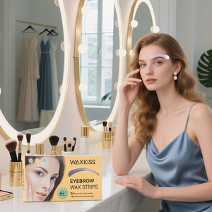 Waxkiss nouveauté <span class=keywords><strong>bande</strong></span> <span class=keywords><strong>de</strong></span> <span class=keywords><strong>cire</strong></span> indolore <span class=keywords><strong>bande</strong></span> <span class=keywords><strong>de</strong></span> <span class=keywords><strong>cire</strong></span> à sourcils rose odeur quantité minimale <span class=keywords><strong>de</strong></span> commande bas OEM pour salon utilisation dépilatoire en gros pour bandes - Product Image 4