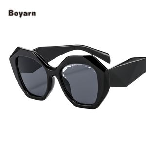 Usine en gros nouveau polygone unisexe mode carré pleine jante léger UV400 lunettes de soleil magnifique Vintage avec de grandes jantes - Product Image 1