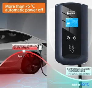 Manufacturers Gbt Home Ac Electric Car Solar Smart Wallbox 11kw 22kw Level 2 Type 2 32a Dc Fast 7kw Ev Charger