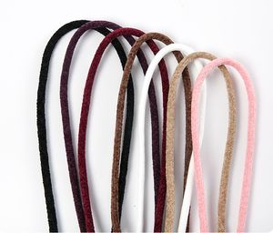 Cordon rond en chenille moelleux et duveteux de 5 mm d'épaisseur pour lacets et cordons de serrage - Product Image 3
