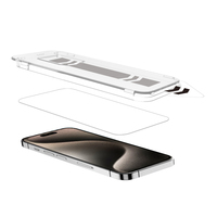 Kit d'installation de protecteur d'écran en verre trempé pour iPhone, outil facile à installer