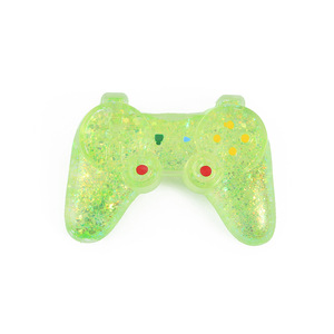En stock, vente en gros, nouveau jouet de décompression en silicone souple transparent en forme de manette de jeu, à rebond lent, amusant à presser et à libérer - Product Image 4
