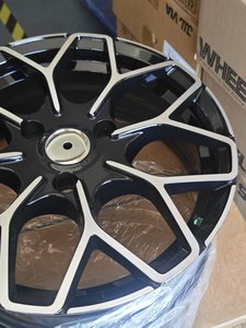Cerchi in Lega Sportivi 3x112 16/17 Pollici Neri con Finitura Diamantata CB57.1mm per Auto Passeggeri, Adatti per Smart <span class=keywords><strong>Fortwo</strong></span> W450 W451 - Product Image 2