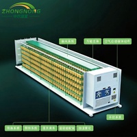 Conteneur de transport agricole intelligent 40HQ, système hydroponique pour la culture de légumes-feuilles, serre agricole en conteneur