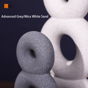 AELO Moderno Minimalista Hecho a Mano de Cemento Anillo Circular en Capas Decoración del Hogar Artesanía para Mueble de TV y Escritorio de Acción de Gracias - Product Image 3