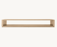 Table basse rectangulaire ouverte en bois de style moderne pour salon, OEM/ODM