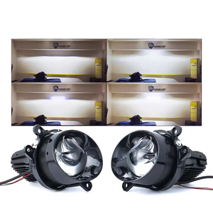 F9 + 1 3 pouces LED projecteur lentille haute qualité automobile phare pièces <span class=keywords><strong>de</strong></span> rechange 6000K blanc froid antibrouillard - Product Image 4