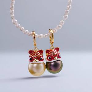 Accesorios de Perlas DIY, Colgante de Plata S925 con Cierre de Tigre Vacío, Redondo de 11-13 mm para Collar 31281DIY - Product Image 3