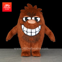 360 gonflable professionnel usine personnalisé grande publicité marche Animal dessin animé gonflable mascotte ours monstre costume