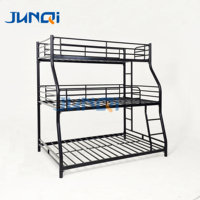 Lit superposé triple en métal Junqi, robuste et économique, en promotion pour adultes