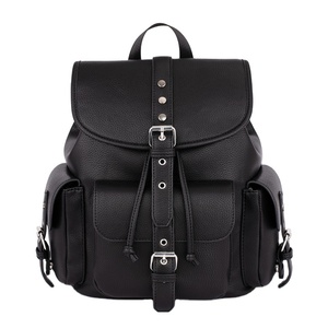 Unisex Custom Designed Laptop Shoulder Bag Gym Sports Pebble Faux Leather <strong>Studs</strong> Drawstring Flap <strong>Backpack</strong> for Women Men Teens - Product Image 1