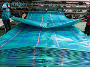 ספק סיני של יריעות פוליאתילן מצופות, עמידות למים, נגד קרינת UV ועמידות בפני קרעים לכיסויי משאיות ונגררים - ייוו, סין - Product Image 1