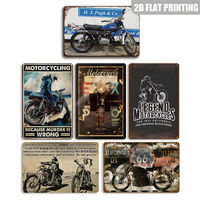 Plaque en métal vintage avec citation amusante « La violence est maladémorale », art mural humoristique pour motards
