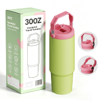 Gobelet isotherme en acier inoxydable 30 oz avec logo personnalisé, double paroi, isolation sous vide, couvercle rabattable anti-fuite 20 oz, mug de voyage pour voiture