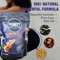 Poudre Protéinée Naturelle à Base de Plantes pour l'Augmentation des Fesses, Marque Privée, Complément Alimentaire pour le Remodelage Corporel et l'Amélioration de la Silhouette
