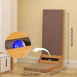 Rascador para Gatos en Forma de L Desmontable de Alta Calidad, Resistente al Desgaste, Material de Cartón Corrugado, Madera y Papel, Árbol para Gatos - Product Image 6