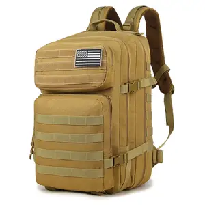 JSH Hot Selling 45L Molle Hunting Rucksack Sport Cycling Climbing Backpack Molle Storage Strap Custom Logo