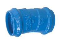 Raccord de tuyauterie en fonte ductile Shengri ISO2531, double bride, coude à 45 degrés pour conduite d'eau, Chine