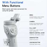 SF18 Stabilisateur de Cardan Intelligent pour Téléphone Portable 360° avec Suivi Facial Automatique IA, Perche à Selfie Trépied Connectée BT, Cardan de Suivi Professionnel