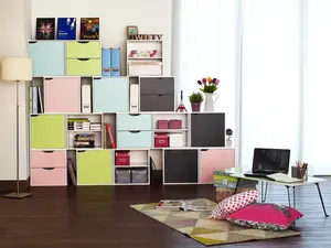 Organisateur de tour de rangement à 2 tiroirs, commode, table de chevet-Compact Furniture, fabricant - Product Image 5