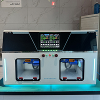 Unit Milling CAD/CAM Dua Ruang untuk Laboratorium Gigi, Peralatan Pemesinan Kering Benchtop untuk Pembuatan Mahkota, Jembatan, Inlay, dan Onlay