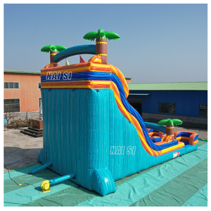 Tobogán Acuático Inflable Gigante a Precio Económico, Tobogán Acuático Inflable para Niños y Adultos con Piscina para <span class=keywords><strong>el</strong></span> Jardín - Product Image 4