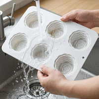 Nouveau moule en silicone rond en dentelle 2026 pour gâteaux, chocolats, gelées et puddings, de qualité alimentaire, pour ustensiles de cuisine domestiques