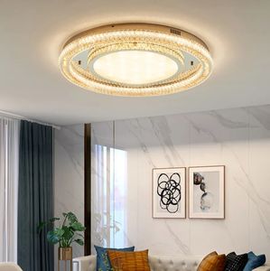 Haute qualité Smart Voice APP Control Luxe Cristal Plafonnier Moderne Maison Lumière Lampe LED Plafonnier - Product Image 3