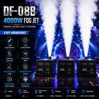 Canon à fumée puissant à LED RGB 4000W, sans CO2, machine à brouillard vertical à grande vitesse de 15 m pour spectacle, concert, fête