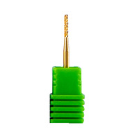 Revêtement en or haut de gamme sans décoloration diamant foret à ongles professionnel cuticule manucure pédicure outils de soin pour Machines électriques