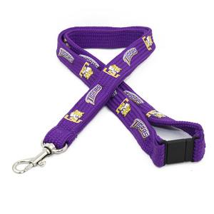 Hot Sale Promotional Designer Popular Durable Eco-Friendly Polyester Nylon Custom Logo Lanyard Metal Hook Clip ID Card Holder