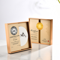 Medalla de bronce hecha a medida de alto grado, Trofeo creativo, tarjeta de autorización de premio de Metal, certificado, placa hecha a medida