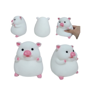 Adorable jouet de décompression en caoutchouc souple TPR en forme d'animal, agréable au toucher, avec élasticité Q et musique apaisante - Product Image 1