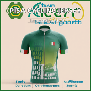 Maillot de Ciclismo Estilo Italiano para Hombre, Talla Grande, Uniforme para Bicicleta de Carretera, Diseño Torre Inclinada de Pisa, Spandex/Poliéster - Product Image 2